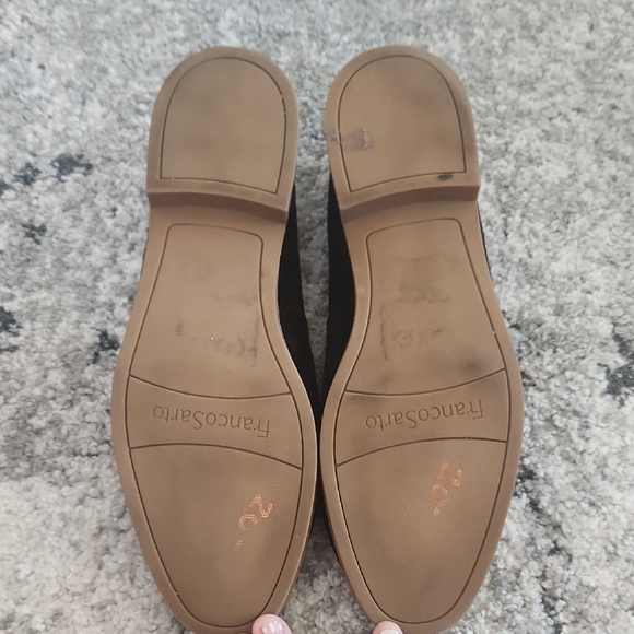 Franco Sarto Jeena Classic Black Suede Loafers, Size 9 - Picture 2 of 9